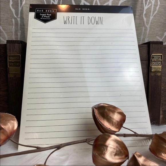 RAE DUNN TWO LEGAL SIZED NOTEPADS RD 2020 HTF VHTF - Picture 3 of 7